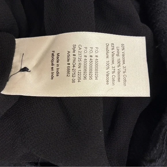 Aritzia Distressed Floral Cropped Blouse in Black Size Small - Picture 5 of 5